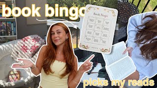 book bingo picks my reads for a week! 🎲