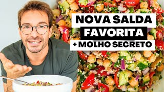 ESSA SALADA GREGA DE QUINOA SERÁ SUA SALADA FAVORITA - de Bônus um molho de salada secreto.