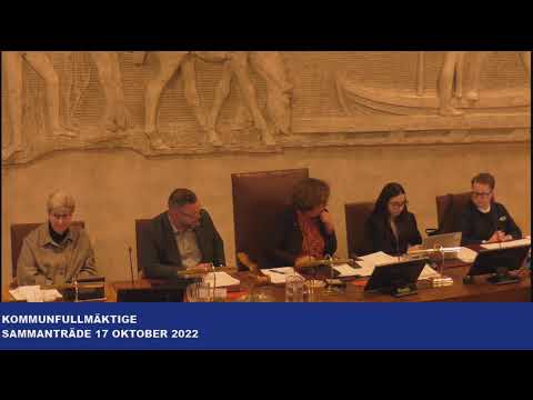 Halmstad kommunfullmäktige 2022-10-17
