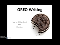 Oreo Writing Process Essentials