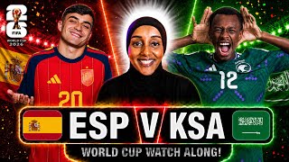 FIFA 2026 World Cup: Spain vs Saudi Arabia | LIVE WATCH ALONG