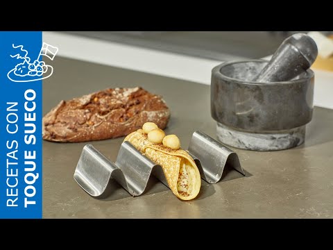 Receta de panqueques rellenos de nata, nueces y plátano – IKEA