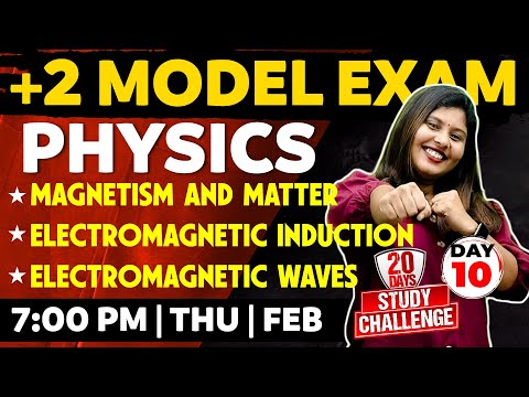 Plus Two Physics | Magnetism And Matter | Electromagnetic Induction | Electromagnetic Waves