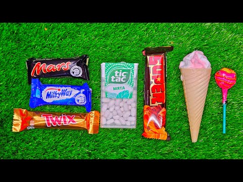 Satisfying video Asmr lollipops candy unboxing video Asmr opening video and chocolate gummy candy