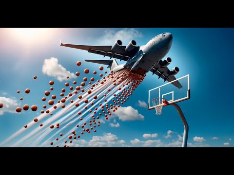 We Dropped 1000 Basketballs from an Airplane