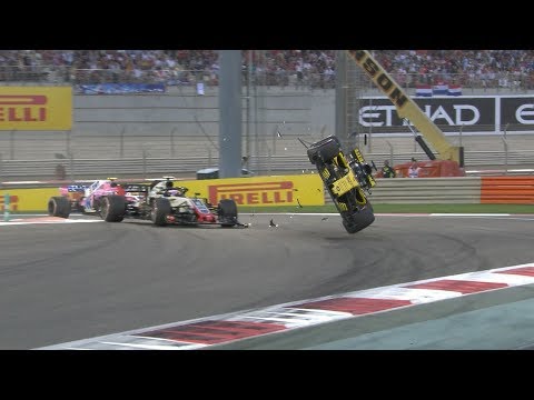 Nico Hulkenberg Crash, All The Angles | 2018 Abu Dhabi Grand Prix