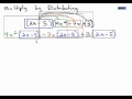 Multiplying and Distributing Expressions