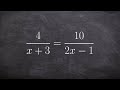 Solving Proportions and Rational Equations