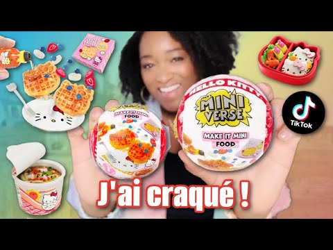 CE QUE TIKTOK M’A FAIT ACHETER : MINIVERSE HELLO KITTY Make it mini food