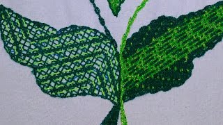 BORDADO PARA HOJA GRANDE/ PUNTADA NUEVA DE ARAÑITA BORDADORA/ EASY STITCHING DESIGN/ PUNTADA FÁCIL