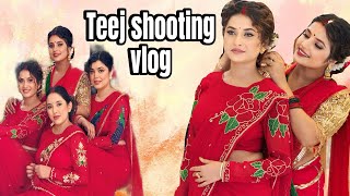 Teej shooting vlog ||Eleena ||Samikxya || Smarika || Melina