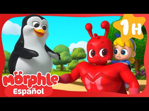 Morphle y los animales gigantes 🐧| Caricaturas infantiles | Moonbug en Español - Morphle