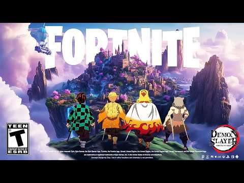 Bem vindo DEMON SLAYER no FORTNITE CAPÍTULO 6! (NOVAS SKINS, MAPA E ITENS NINJAS MÍTICOS)