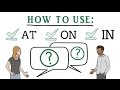 Prepositions of Time and Place