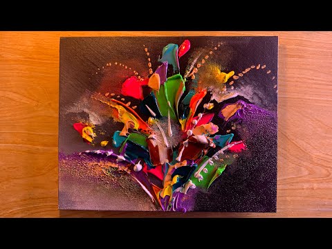 Intuitive Flowers Abstract Painting | Lovely Bold Art | Acrylics Abstract