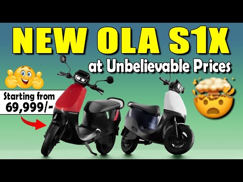 New OLA S1X at Unbelievable Prices | Starting From 69,999/- | Electric Vehicles India