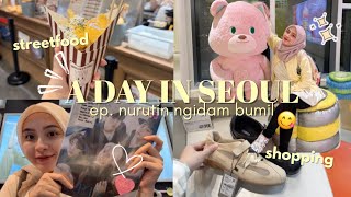 A DAY IN SEOUL 🇰🇷 SEHARIAN NURUTIN NGIDAM BUMIL 😍 JAJAN & KALAP SHOPPING BARENG ADEKKU 🥳