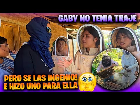 Todos los Bichos se equipan para visitar las abejas. Vean el traje de Gaby