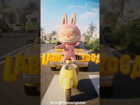 Labubu naik motor keren #shorts