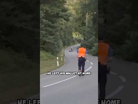 The Exact Moment Biker Regretted Everything 😳🚓 #shorts