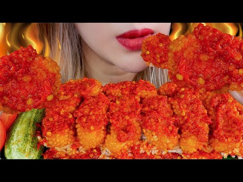 ASMR 💥🍗 CHICKEN NUGGET GEPREK MANDI SAMBAL 🔥 SPICY CHICKEN NUGGET