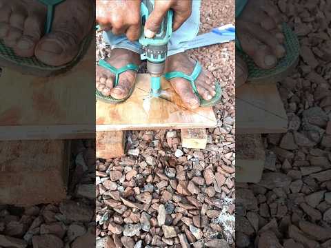 Cuma Pakai Triplek! Lubang di Granit Nggak Geser Sedikit Pun! #fyp #shorts #viralvideo