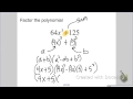 Factoring and Cubes Concepts