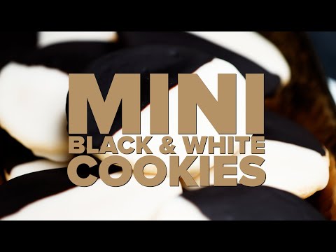 Black and White Mini Cookies