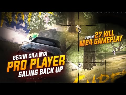 M24 GAMEPLAY & BEGINI GILA NYA PRO PLAYER SALING BACK UP !! #pubg