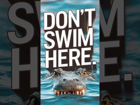 यहाँ तैरना मत! Don't Swim Here ! #shorts #animals