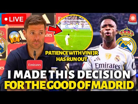 🚨BOMB! XABI ALONSO HAS LOST HIS PATIENCE WITH VINICIUS JR! CRISIS AT REAL MADRID! REAL MADRID NEWS