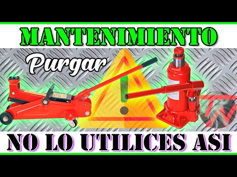 Mantenimiento GATO HIDRAULICO Cambiar ACEITE Y PURGAR Gato BOTELLA CARRETILLA (Reparar 💯 Ahorra 💲) ✅
