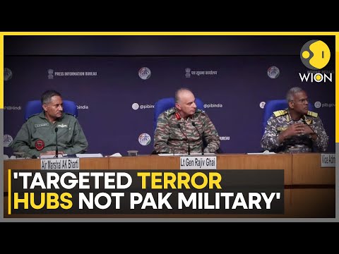 India-Pak Ceasefire: DGMO & Officials From Indian Army, Navy & Air Force Brief Media | WION