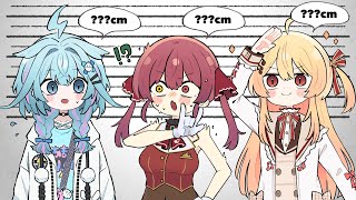 【手描き】想像よりも低いマリン船長の身長【ホロライブ/宝鐘マリン/切り抜き漫画】