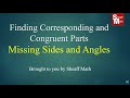 Finding Missing Angles and Sides in Congruent Figures