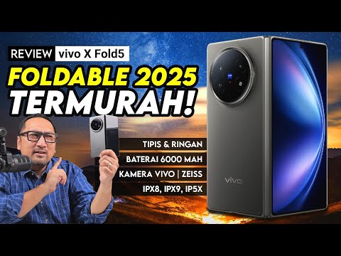 Hape Lipat 2025 Termurah, Baterai Terbesar, Bodi Tipis Ringan, Kamera Premium – Review vivo X Fold5