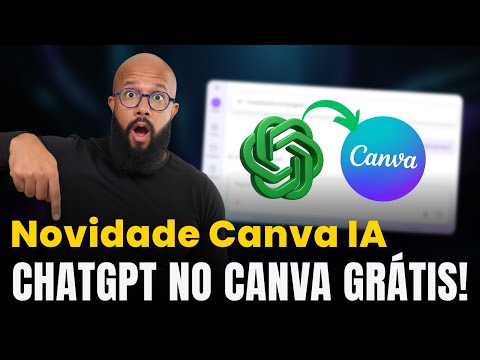 NOVIDADE CANVA IA – Agora em Português e Grátis! (ChatGPT dentro do Canva 😱)