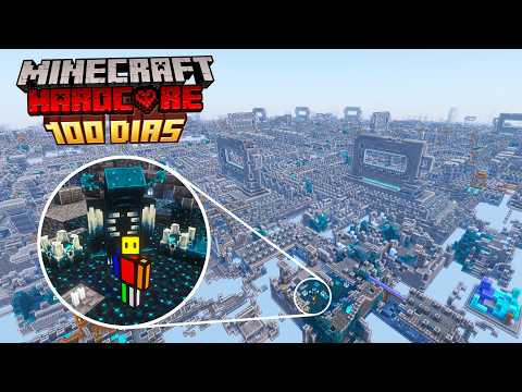 Sobreviví 100 Días en un MUNDO INFINITO de Ancient Citys En Minecraft Hardcore