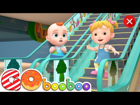 Canción De Seguridad En Escaleras Mecánicas | Canciones Para Niños | GoBooBoo Canciones Infantiles