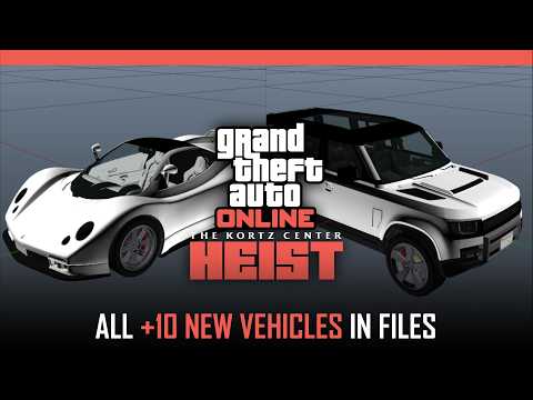 GTA Online: The Kortz Center Heist - All +10 New Vehicles Leaked in Files