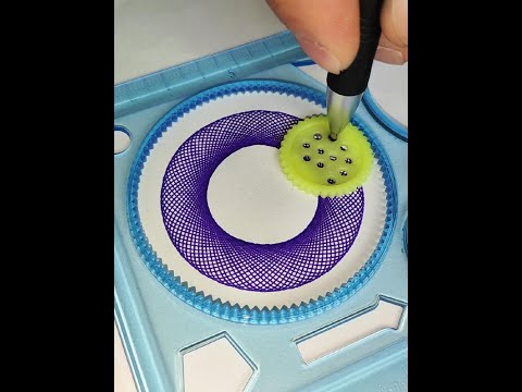 How many rotations did the pen make in total? ?? #Spirograph #satisfying #shorts