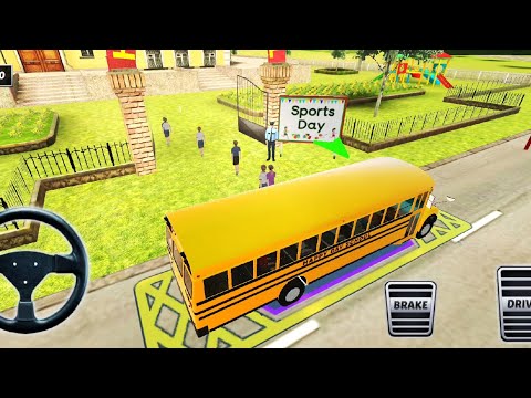 Happy Day School Bus Driving #2 | Bus Game | Android Gameplay #busgame #games