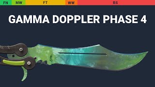 Butterfly Knife Gamma Doppler Phase 4 Wear Preview