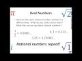 Rational and Irrational Numbers
