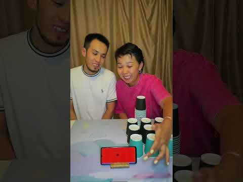 cover all the glasses #challenge #funny #familygames #games #fun #boardgames #couple #play