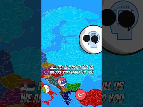 world getting attacked by AI part -2 #countryballs #humor #history #viral #shorts