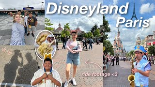I went to DISNEYLAND PARIS with my siblings | ride footage, 2 parks, firework show