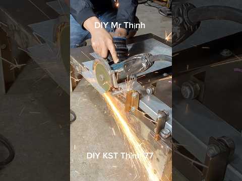 #diy #tools , máy cắt ray trượt cực kỳ hiệu quả từ máy mài góc