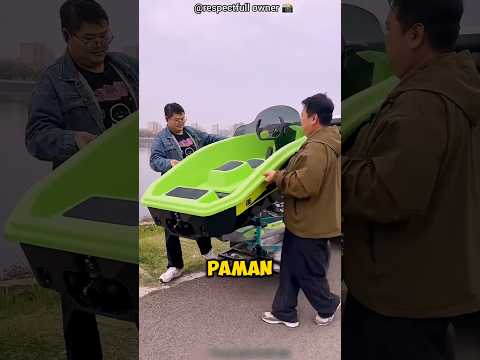 dikira mainan biasa,perahu ini justru melaju kencang 😱