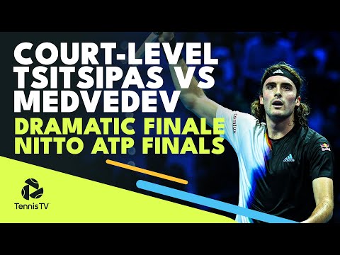 Stefanos Tsitsipas vs Daniil Medvedev: EPIC Tiebreak From Court Level! | Nitto ATP Finals 2022